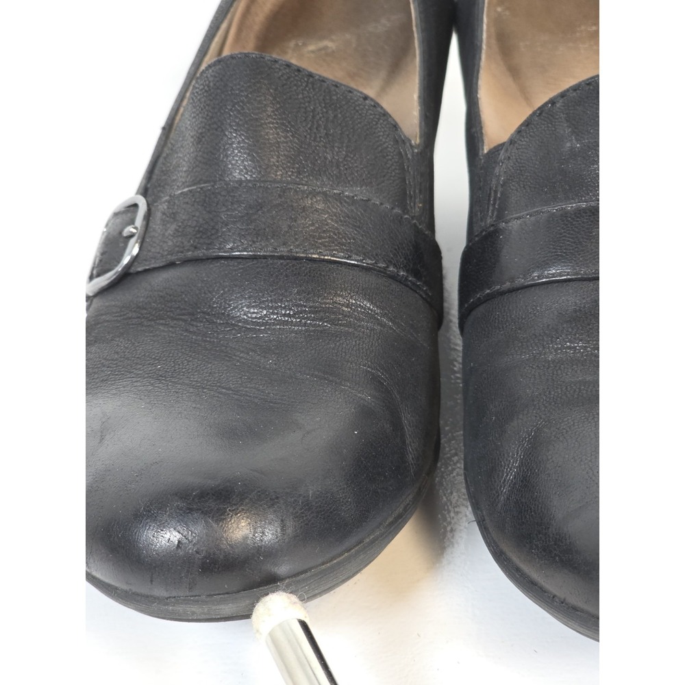 Dansko Womens Size 39 Rosalie Black Leather Mary Jane Clogs Loafers Comfort Walk - Picture 3 of 11